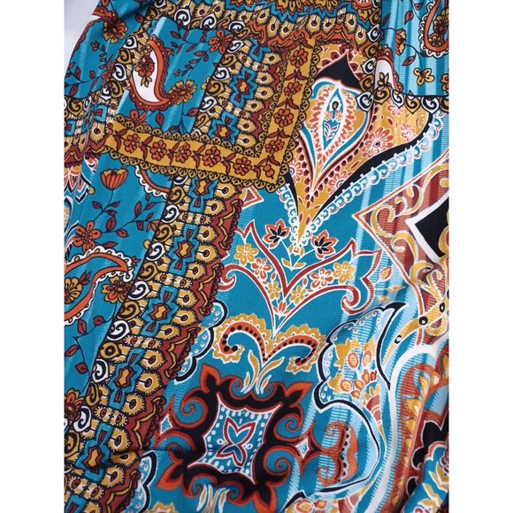 Melissa Paige Palazzo Boho Knit Pant Pull On 1X Hippie Gypsy Resort Cruise - Picture 4 of 8